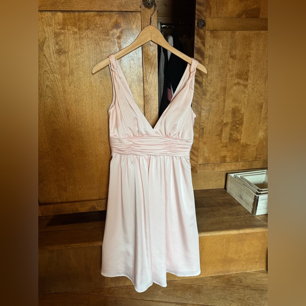 Pink Satin Dress
